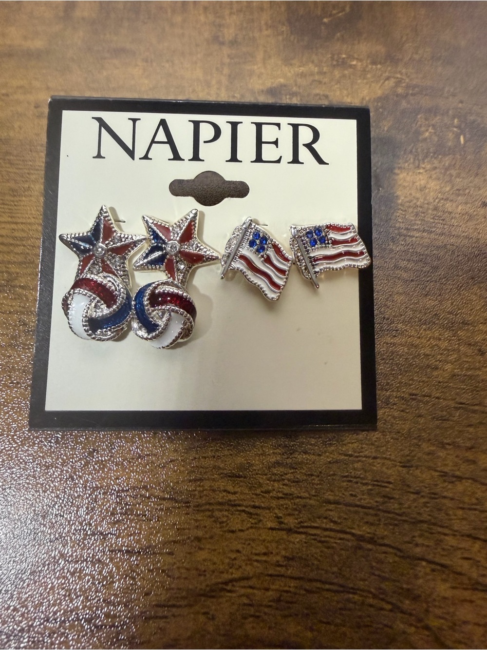 Napier Americana 3 Piece Earring Set